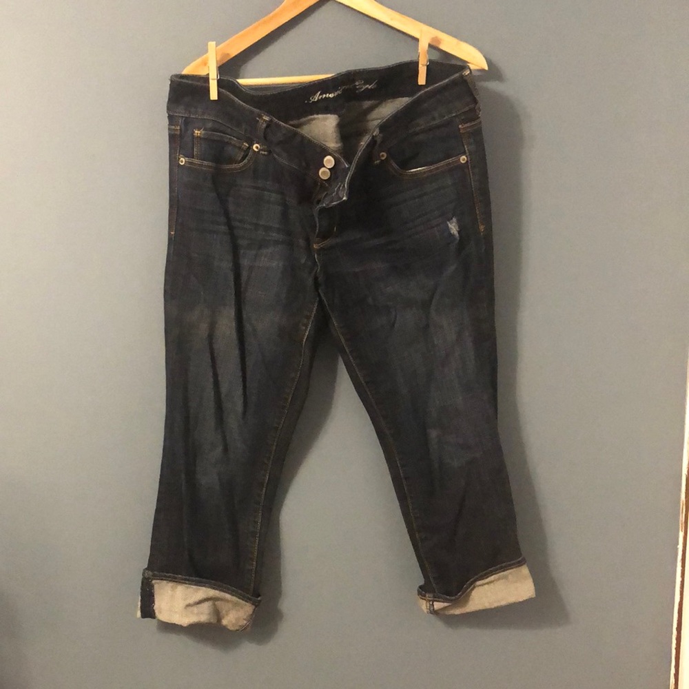 American Eagle stretch Artist Capris Size 14